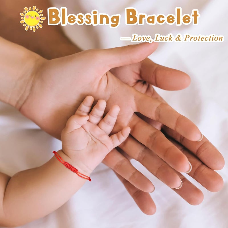 DAYANEY Red Bracelet for Women, Red String Bracelet for Protection as Valentine Gifts for Kids, Matching Jewelry for Couple, Christian Mens Good Luck Gifts Kabbalah Baby Braclets for Infant Girl - Image 5